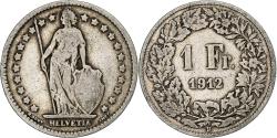 World Coins - Coin, Switzerland, Franc, 1912, Bern, , Silver, KM:24