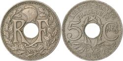World Coins - France, 5 Centimes, Lindauer, 1918, Paris, Copper-nickel,