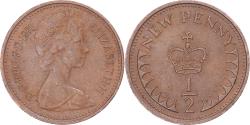 World Coins - Coin, Great Britain, 1/2 New Penny, 1971