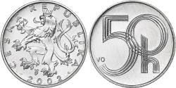 World Coins - Czech Republic, 50 Haleru, 2002, Aluminum, , KM:3.1