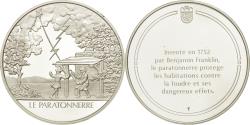 World Coins - France, Medal, Le paratonnerre, Sciences & Technologies, , Silver