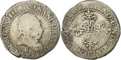 World Coins - Coin, France, Henri III, Demi Franc, 1587, Rouen, , Silver
