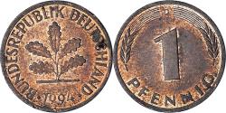World Coins - Germany, Pfennig, 1994.