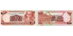 World Coins - Banknote, Nicaragua, 20,000 Córdobas on 20 Córdobas, 1987, UNC(65-70)