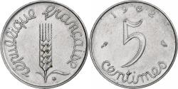 World Coins - France, 5 Centimes, Épi, 1962, Paris, Stainless Steel, MS(60-62), Gadoury:172