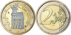 World Coins - San Marino, 2 Euro, Hologramme, 2016, Rome, Bi-Metallic,