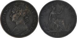 World Coins - United Kingdom, Victoria, Farthing, 1891, London, Bronze, , KM:753