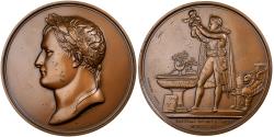 World Coins - France, Medal, Napoleon I, Baptism of the King of Rome, 1979, Restrike, Bronze