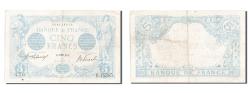 World Coins - Banknote, France, 5 Francs, 5 F 1912-1917 ''Bleu'', 1916, 1916-10-12, VF(30-35)