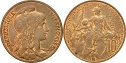 World Coins - Coin, France, Dupuis, 10 Centimes, 1913, Paris, , Bronze, KM:843