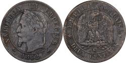 World Coins - France, Napoleon III, 2 Centimes, Napoléon III, 1862, Bordeaux, Bronze