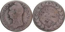 World Coins - Coin, France, Dupré, 5 Centimes, Paris, , Copper, Gadoury:126/126a