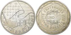 World Coins - France, 10 Euro, Euros des régions, Bretagne, 2010, Paris, Silver,