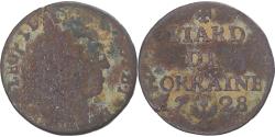 World Coins - Coin, German States, LORRAINE, Leopold Joseph, Liard, 1728, Nancy,