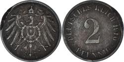 World Coins - Coin, GERMANY - EMPIRE, 2 Pfennig, 1910