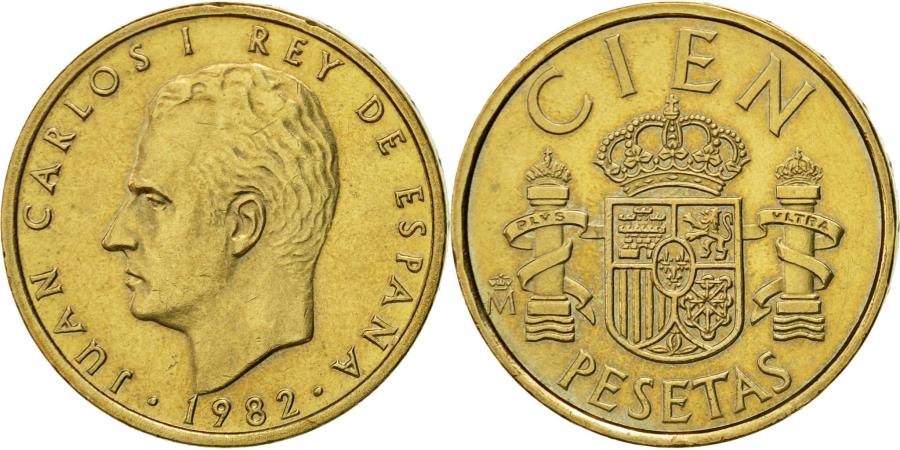 Coin Spain Juan Carlos I 100 Pesetas 1982 Madrid European Coins rare-pennies-worth-money-1982-penny-error-coins-youtube