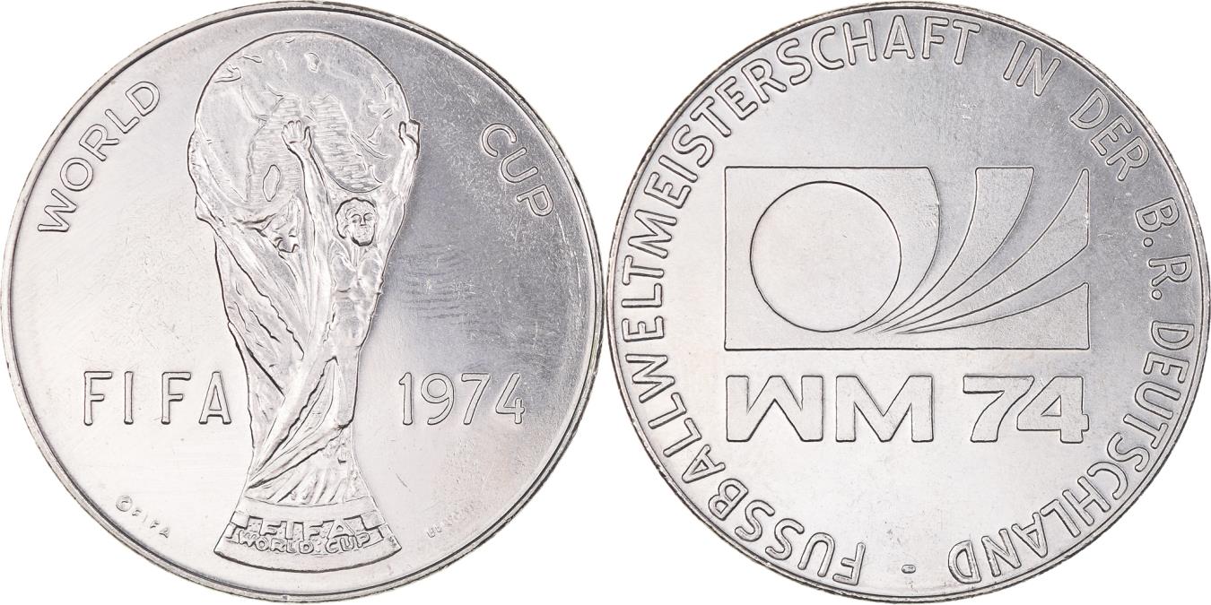 Germany, Token, 1974, Football, FIFA World Cup, 1974, , Nickel