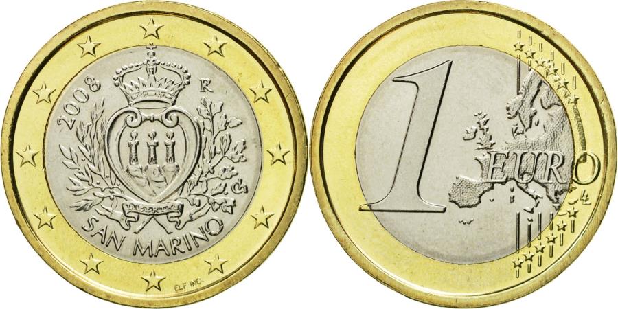 Евро сан марино. Монеты 1 евро Сан Марино 2009. Валюта Сан Марино. Сан-Марино 1 евро 2002.