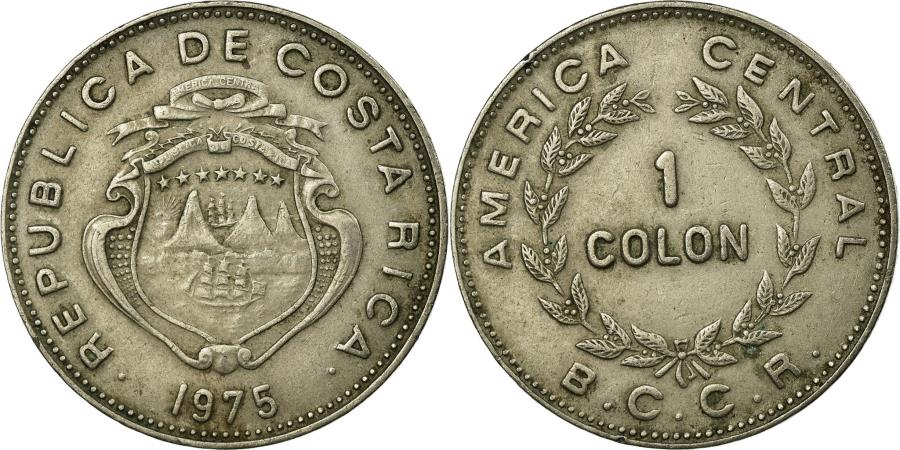 Coin, Costa Rica, Colon, 1975, , Copper-nickel, KM:186.3 Coin, Costa Rica, Colon, 1975, , Copper-nickel, KM:186.3