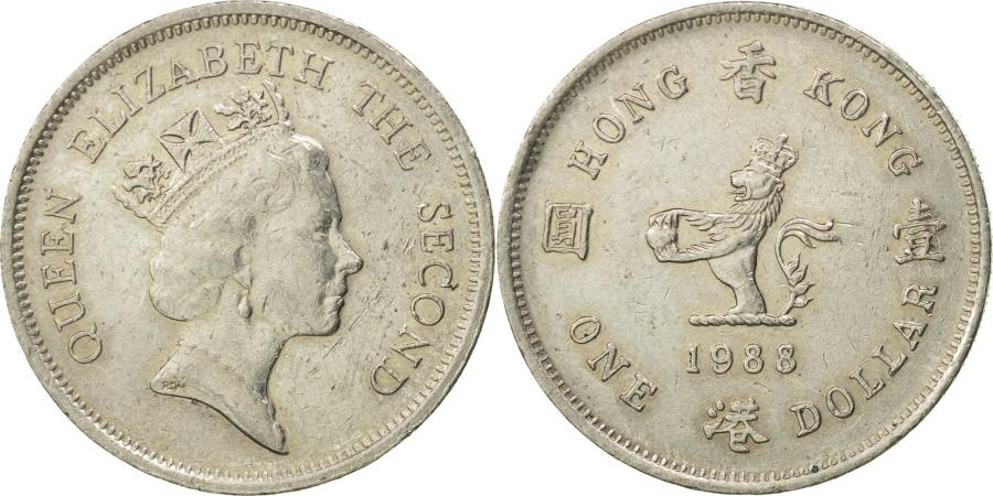 Coin, Hong Kong, Elizabeth II, Dollar, 1988, , Copper-nickel