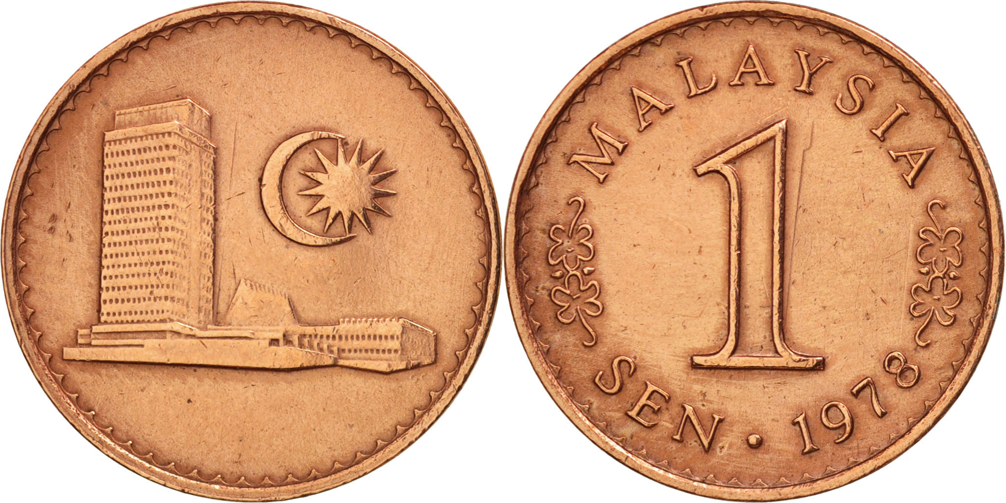 Malaysia, Sen, 1978, , Copper Clad Steel, KM:1a | Asian and Middle