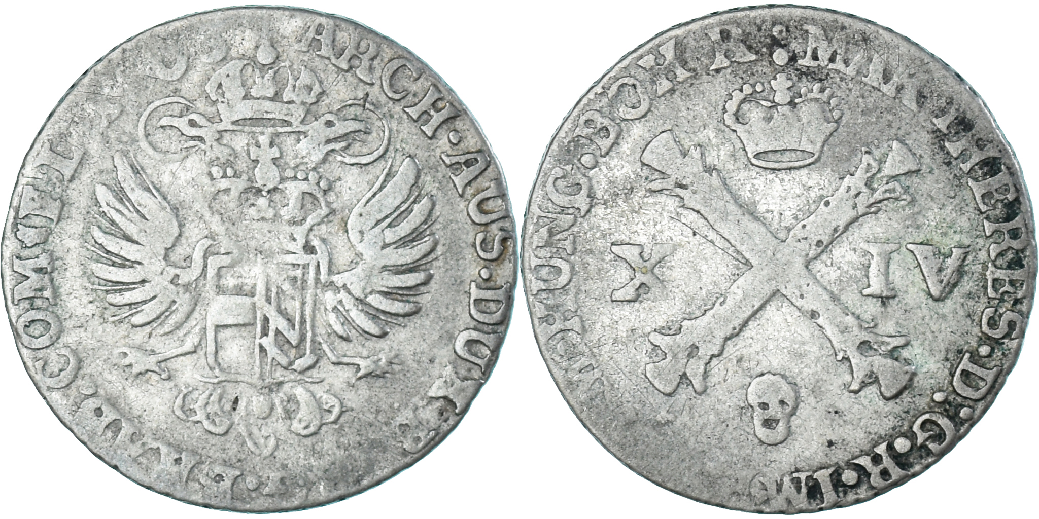 バクトリア王国　アンティマコス2世ニケフォロス　 Coin, Austrian Netherlands, Maria Theresa, 14 Liards, 14 Oorden