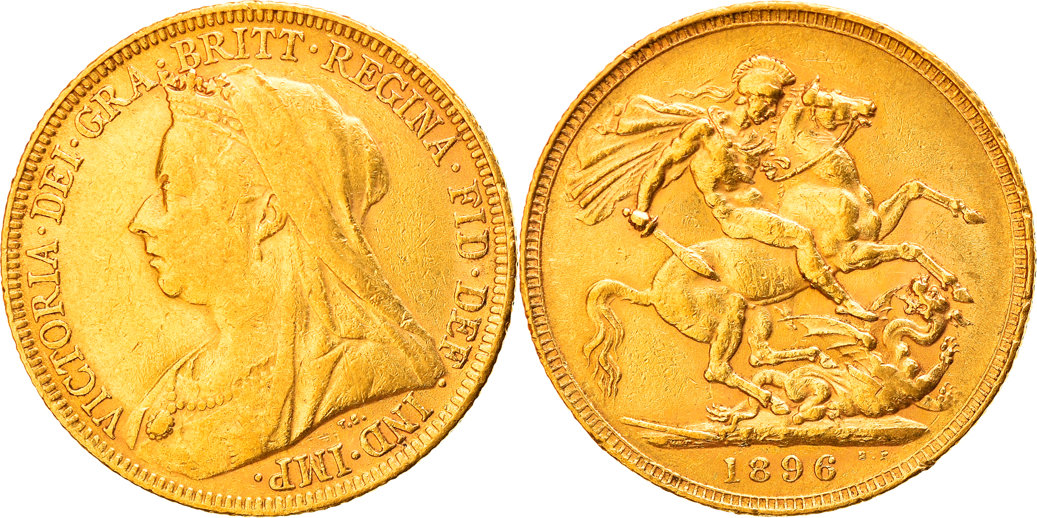 【coins victoria】 Coin, Great Britain, Victoria, Sovereign, 1896, , Gold, KM:785