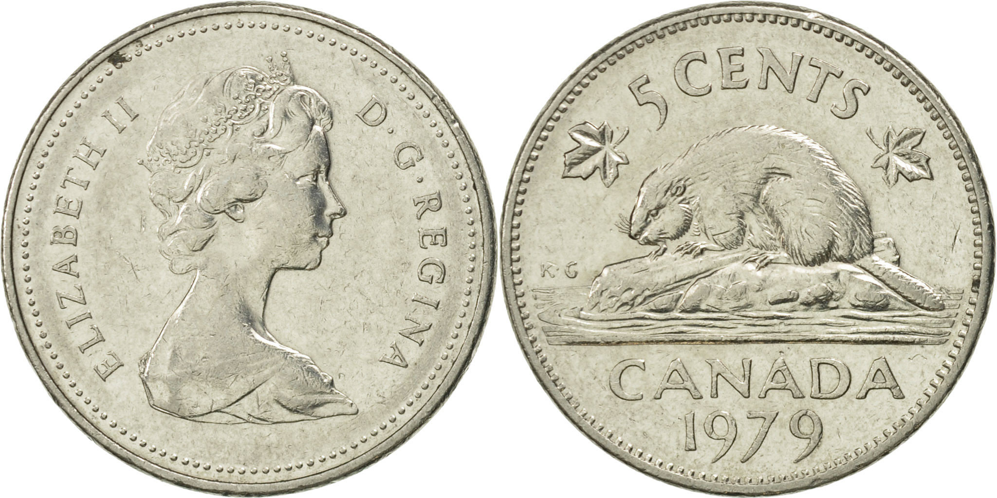 Canada, Elizabeth II, 5 Cents, 1979, Royal Canadian Mint, Ottawa,