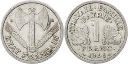 World Coins - France, 1 Franc, Bazor, 1944, Beaumont-Le-Roger, Aluminum,