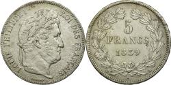 World Coins - Coin, France, Louis-Philippe, 5 Francs, 1839, Paris, , Silver