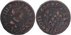 World Coins - Coin, France, Louis XIII, Double Tournois, 1620, Poitiers, , Copper