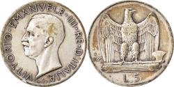World Coins - Coin, Italy, Vittorio Emanuele III, 5 Lire, 1929, Rome, , Silver