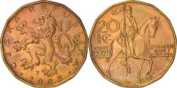 World Coins - Coin, Czech Republic, 20 Korun, 2002, , Brass plated steel, KM:5