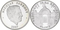 World Coins - France, Medal, Nicolas Sarkozy, Président de la République, Politics, 2007