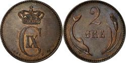 World Coins - Coin, Denmark, Christian IX, 2 Öre, 1881, Copenhagen, , Bronze