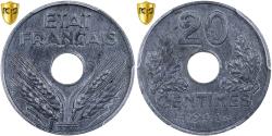 World Coins - French State, 20 Centimes, 1944, Paris, Zinc, PCGS, , Gadoury:321