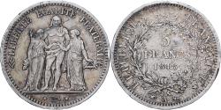 World Coins - FRANCE, Hercule, 5 Francs, 1848, Paris, KM #756.1, , Silver, Gadoury...
