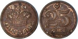 World Coins - Coin, Denmark, 25 Öre, 1991