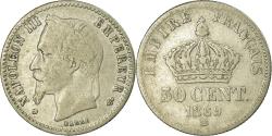 World Coins - Coin, France, Napoleon III, Napoléon III, 50 Centimes, 1869, Strasbourg