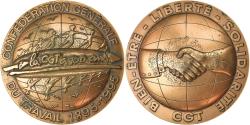 World Coins - France, Medal, La CGT a 100 Ans, Politics, Society, War, 1995, Gendis