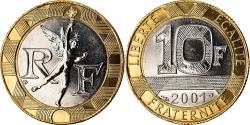 World Coins - Coin, France, Génie, 10 Francs, 2001, Paris, BU, , Aluminum-Bronze