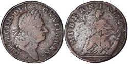World Coins - Coin, Ireland, George I, 1/2 Penny, 1723, , Copper, KM:117.2