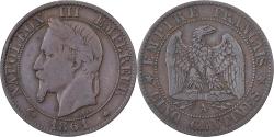 World Coins - France, Napoleon III, 5 Centimes, 1861, Paris, Bronze, , Gadoury:155