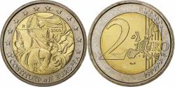 World Coins - Italy, 2 Euro, European Constitution, 2005, Rome, Bi-Metallic,