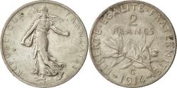 World Coins - Coin, France, Semeuse, 2 Francs, 1914 C, , Silver, KM 845.2