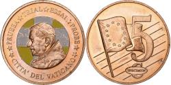 World Coins - Vatican, 5 Euro Cent, 5 C, Essai-Trial Benoit XVI, 2007, Copper,