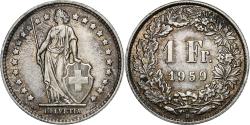 World Coins - Switzerland, Franc, 1959, Bern, Silver, , KM:24