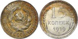 World Coins - Russia, Soviet Union, 15 Kopeks, 1929, , Silver, KM:87