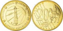 World Coins - Latvia, 20 Euro Cent, 2003, unofficial private coin, , Copper Plated