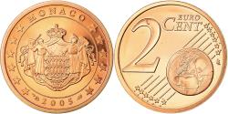 World Coins - Monaco, 2 Euro Cent, 2005, BE, , Copper Plated Steel, KM:168